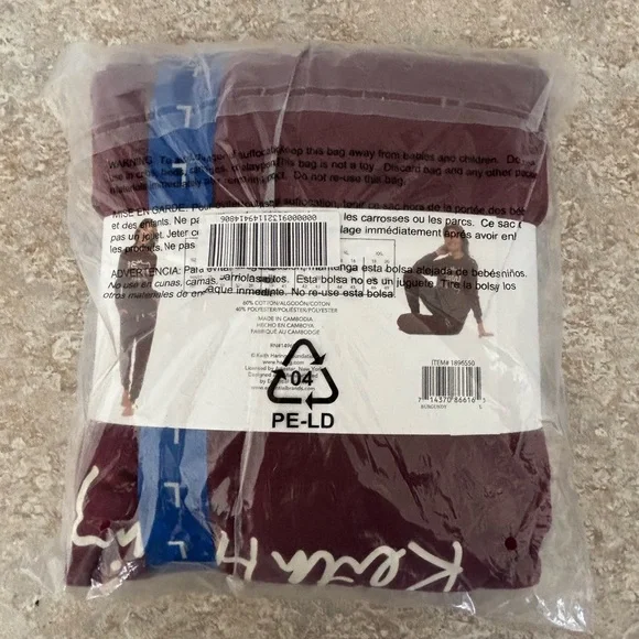 NWT Keith Haring Burgundy Lounge Set Sweatshirt Joggers Sz L - Picture 3 of 3